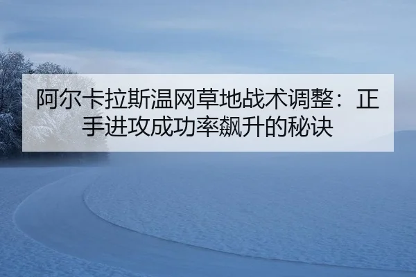 阿尔卡拉斯温网草地战术调整：正手进攻成功率飙升的秘诀